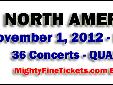 THE WHO Quadrophenia Tour Tickets 2012 - 2013
North American Arena Tour Schedule & Ticket Information
THE WHO has announced a North American Tour for late 2012 and early 2013. The "Quadrophenia Tour" is initially scheduled for 36 concert dates split into