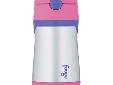 Foogo Vacuum Insulated Leak-Proof Straw Bottle Foogo Phases drinkware features interchangeable parts that fit all Phases cups Phase 3 for children ages 18m+ TherMax double wall vacuum insulation for maximum cold temperature retention Kid-proof design -
