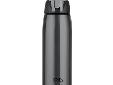 Vacuum Insulated 24 oz Gray Hydration BottleHS4080CHThermosÂ® vacuum insulation technology for maximum temperature retentionUnbreakable stainless steel interior and exteriorHygenic push button sipper lid with locking mechanismSweat-proof design won't leave