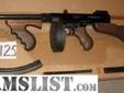 Thompson .22 caliber rare complete outfit in original box. Only 300 of these lightweight Thompsons were made at the West Hurley factory. Three types of magazines were available: a 30-round banana, full-size Thompson look- alike and a 50-round drum. You
