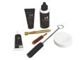 For thoroughly cleaning and conditioning your muzzleloading firearm and keeping it in top shape. T-17 Muzzleloader Cleaning Kit is specifically formulated to clean and protect your valuable muzzleloader. Features:- 2 oz. bottle T-17 Bore Cleaning Solvent