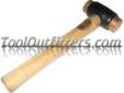"
Assenmacher T 314 ASST314 Thorex Copper Hammer
Approximate weight is 4 lbs. 1 3/4""(44mm) Face.
"Model: ASST314
Price: $56.08
Source: http://www.tooloutfitters.com/thorex-copper-hammer.html