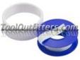 Titan 19329 TIT19329 Thread Seal Tape
Features and Benefits:
Use on pipe connections to prevent air leaks
Thick and dense PTFE material for better seal and easier use
10 pack roll
Price: $3.3
Source: http://www.tooloutfitters.com/thread-seal-tape.html