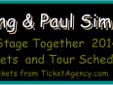 Tickets For Sting & Paul Simon Amway Center Orlando, FL March 16 2014
Amway Center Orlando, FL
Do not miss this event for 2014! "Paul Simon and Sting: On Stage Together" will kick off their tour in February. This tour will feature the two playing their