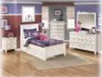 Contact the seller
Signature Design By Ashley Tillsdale B572-S3, The clean white finish of the " Contemporary White" youth bedroom collection perfectly complements the framed accents and nickel color ring pull hardware to create an exciting contemporary