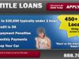 Title Loans Pekin
Bad credit okay. Easiest to get.
Car Title Loan In Pekin. You have bad credit but you do have a car that is 1999 or newer? We have good news for you! We have been doing title loans for over 10 years and have loaned out millions of