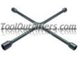 "
Ken-tool 35795 KEN35795 TM95 27-1/2"" Heavy Duty Truck Lug Wrench
Features and Benefits:
Use on heavy duty trucks, buses, and tractors
Drop forged center provides strength and durability
Center hole for a leverage bar
Socket sizes: 24mm, 27mm, 30mm and