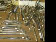 I have 100âs of tools for sale including: wrenches including Craftsman ratchets, wrenches, ratchets, extensions, several table top vises , pry bars, saws, clamps, plumbing, hammers, files, pliers, tin snips, screwdrivers, files, punches, electric sanders,