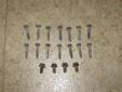This is a complete 18 piece set of rotor bolts for a Toro S200 or S620 snow thrower, including the 14 paddle attachment bolts, and 4 rotor shell to auger attachment bolts. Everything is in great shape - all of the threads and bolt heads are in good