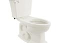 TOTO Vitreous china elongated two-Piece toilet with 12-Inch rough-in. Low consumption (6 Lpf/ 1.6 Gpf) siphon jet flushing action. Tank cover, fittings, color matched and chrome plated trip lever, mounting covers included, less seat. With unrivaled vision