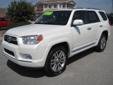 Bruce Cavenaugh's Automart
Click here for finance approval 
910-399-3480
2010 Toyota 4runner Limited 2WD V6
Â Price: $ 34,900
Â 
Click to see more photos 
910-399-3480 
OR
Call or click to contact us today for Wonderful deal
Body:
Sport Utility
Color: