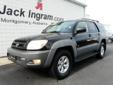 Jack Ingram Motors
227 Eastern Blvd, Â  Montgomery, AL, US -36117Â  -- 888-270-7498
2003 Toyota 4Runner SR5
Low mileage
Call For Price
It's Time to Love What You Drive! 
888-270-7498
Â 
Contact Information:
Â 
Vehicle Information:
Â 
Jack Ingram Motors
Visit