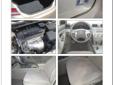 2011 Toyota Camry LE
Vanity Mirrors
Remote Trunk Release
Beverage Holder (s)
Steering Wheel Audio Controls
Auto Express Down Window
Call us to find more
Great deal for vehicle with Bisque interior.
Drive well with Automatic transmission.
Has 4 Cyl.