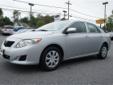 2010 Toyota Corolla
Call Today! (410) 775-5360
Year
2010
Make
Toyota
Model
Corolla
Mileage
60067
Body Style
4dr Car
Transmission
Automatic
Engine
I4 1.8L
Exterior Color
Classic Silver Metallic
Interior Color
Ash
VIN
2T1BU4EE9AC253298
Stock #
P7153