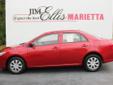 Jim Ellis Mitsubishi
1195 Cobb Parkway South, Marietta, Georgia 30060 -- 770-590-4450
2010 Toyota Corolla LE Pre-Owned
770-590-4450
Price: $12,995
Call now for reduced pricing!
Click Here to View All Photos (30)
Call now for reduced pricing!
Description: