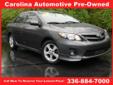 2013 Toyota Corolla S
Welcome to the all New McNeill Nissan of Wilkesboro. Emergency brake assistance are just some of the eye-catching qualities that amp up the value of this 2013 Toyota Corolla. It has a 1.8 liter 4 Cylinder engine. This one scored a