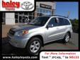 Haley Toyota
Hull Street & Route 288, Â  Midlothian, VA, US -23112Â  -- 888-516-1211
2005 Toyota RAV4
HALEY TOYOTA HAS IT FOR LESS-FREE CARFAX REPORT
Price: $ 13,793
FREE Vehicle History Report Call 888-516-1211 
888-516-1211
About Us:
Â 
Â 
Contact
