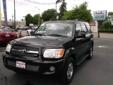 Budget Auto Center
1211 Pine Street, Redding, California 96001 -- 800-419-1593
2005 Toyota Sequoia Limited Sport Utility 4D Pre-Owned
800-419-1593
Price: Call for Price
Â 
Â 
Vehicle Information:
Â 
Budget Auto Center http://www.reddingusedvehicles.com
Click