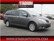 Stadium Toyota
2011 Toyota Sienna 5dr 7-Pass Van V6 XLE FWD
( Contact to get more details )
FINANCING AVAILABLE
Call For Price
Call for a FREE CarFax Report or to schedule a test drive. 
813-872-4881
Â Â  Click here for finance approval Â Â 
Mileage::Â 24541