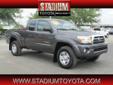 Stadium Toyota
Click here for finance approval 
813-872-4881
2010 Toyota Tacoma 2WD Access V6 AT PreRunner
Call For Price
Â 
Contact Dealer 
813-872-4881 
OR
Contact Us for Terrific vehicles Â Â  Click here for finance approval Â Â 
Mileage:
32212
Color:
GRAY