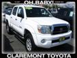 Claremont Toyota
508 Auto Center Dr., Â  Claremont, CA, US -91711Â  -- 909-625-1500
2007 Toyota Tacoma 2WD Double 128 V6 AT PreRunner Natl
Low mileage
Call For Price
Click here for finance approval 
909-625-1500
Â 
Contact Information:
Â 
Vehicle