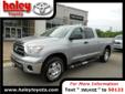 Haley Toyota
Hull Street & Route 288, Â  Midlothian, VA, US -23112Â  -- 888-516-1211
2012 Toyota Tundra Grade
HALEY TOYOTA HAS IT FOR LESS-FREE CARFAX REPORT
Price: $ 33,291
Haley Toyota has the Vehicle & Financing to meet your needs. Call 888-516-1211.