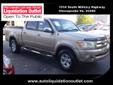 2006 Toyota Tundra SR5 $13,955
Pre-Owned Car And Truck Liquidation Outlet
1510 S. Military Highway
Chesapeake, VA 23320
(800)876-4139
Retail Price: Call for price
OUR PRICE: $13,955
Stock: FP352A
VIN: 5TBDT44116S519012
Body Style: Double Cab 4X4
Mileage: