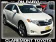 Claremont Toyota
2009 Toyota Venza 4dr Wgn V6 FWD
( Click here to know more about this Great vehicle )
Call For Price
Click here for finance approval 
909-625-1500
Transmission::Â 6-Speed A/T
Mileage::Â 39835
Color::Â BLIZZARD PEARL
Engine::Â 214L V6