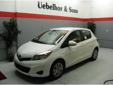 Uebelhor and Sons
2012 Toyota Yaris LE
Call For Price
Where Customers send their friends since 1929!
812-630-2687
Transmission:Â Automatic
Mileage:Â 11
Engine:Â 1.5L I4 16V MPFI DOHC
Body:Â 5 Door Hatchback
Drivetrain:Â Front-Wheel Drive
Doors:Â 5
Color:Â White