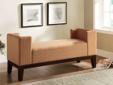 Contact the seller
Coaster Furniture CST-500993, The geometric pattern and burnt orange color of this bench can add subtle style to any room. The uniquely shaped arm rests make this a comfortable piece for lounging as well. Exposed frame and legs are