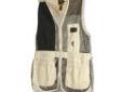 "
Browning 3050362804 Trapper Creek Left Hand Vest, Sand/Black X-Large
Browning Trapper Creek Mesh Shooting Vest Left Hand - Sand/Black 100% poly mesh body for ventilation. Full-length 100% garment washed cotton twill shooting patch. Internal REACTAR G2