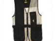 Browning 3050268906 Trapper Creek Vest Black/Tan XXX-Large
Browning Trapper Creek Mesh Shooting Vest - Black/Tan 100% poly mesh body for ventilation. Full-length 100% garment washed cotton twill shooting patch. Internal REACTAR G2 pad pocket (pad sold