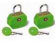 "
Lewis N. Clark TSA14GRN Travel Sentry Mini Padlock, 2 Pack Neon Green
Mini Padlock Set
-2 pack
-Travel Sentry Approved
-Accepted for airport use
-Protect your belongings in transit while keeping them accessible for security
-Color provides quick luggage