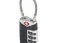 Lewis N. Clark TSA40 TravelSentry Cable Lock
Cable Lock
Features:
- Travel sentry system insures compatibility with airport security guidelines
- Recognized and accepted by the transportation security administration
- Sturdy cast zinc construction
-