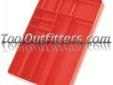 "
VIM Tools V510 VIMV510 Tray Organizer, 10 Compartments
Tray Organizer 10 compartments, red plastic, radiused inside corners, stackable 11"" x 16""
"Price: $10
Source: http://www.tooloutfitters.com/tray-organizer-10-compartments.html