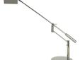 Metal in a Polished Stainless Steel Finish 120 Volts 1 x 4 Watt Warm White LED (Included) Warm White LED Touch On-Off Switch Bulbs Included UL Listed Not ADA CompliantOverall Dimensions: 31"(W) x Adj 16"-28"(H)All Trend products are produced to the