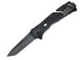 "
SOG Knives TF-7 Trident Folding Blade Tanto Black TiNi
SOG Trident - Sea, Air & Land
The mission was to create an updated SOG folding knife based on historical proven design but launched from a platform of new technology. Somehow, when you see it, you