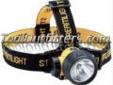 "
Streamlight 61050 STL61050 Trident LED / Xenon Yellow Headlamp
Features and Benefits:
3-position lighting; 1) xenon bulb; 2) one LED; 3) three LEDs
Includes three LEDs and a xenon bulb in the same reflector
Powered by 3 âAAAâ alkaline batteries