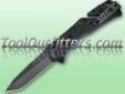 "
SOG Specialty Knives TF-7 SOGTF-7 Trident Tanto Knife with Black TiNi Blade
Features and Benefits:
AUS 8 stainless steel
New Tanto blade
Hardcase Black TiNi finish
New Arc-Actuatorâ¢ blade release
Bayonete style reversible SOG low-profile clip
Other