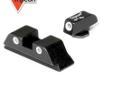 Trijicon 3 Dot Green Front & Rear Tritium Night Sights - fits Glock 20,21,29,30,31,32. Trijicon Bright & Tough Night Sights are three-dot iron sights that increase night-fire shooting accuracy by as much as five times over conventional sights. Equally