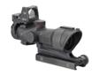 The TA01NSN-RMR combines the technology of the battle-tested Trijicon ACOG (4x32) gun sight with the 3.25 MOA Trijicon RMR red dot sight. This provides the shooter with the option of quick acquisition close range sighting with the Trijicon RMR sight and