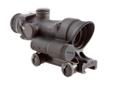 Trijicon ACOG LED Rifle Scope 4x32 Battery Illuminated Red Crosshair .223 Ballistic Reticle Matte - inlcudes TA51 Mount. The Trijicon ACOG 4x32 Battery Powered Rifle Scope with Crosshair Reticle is powered by a single AA Battery giving operators more