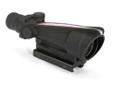 Trijicon ACOG Rifle Scope 3.5x35 Dual Illuminated Red Chevron BAC .308 Flattop Reticle Matte - includes TA51 Mount. The compact design and quick target acquisition capabilities of the Trijicon ACOG TA11E makes it a favorite among competitive shooters. The