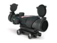 Trijicon ACOG Rifle Scope 4x32 Dual Illuminated ARMY Red Chevron BAC Matte - includes TA51 Mount. The Trijicon ACOG Rifle Scope features a Red Chevron w/ Target Reference System and provides dual-illumination using fiber optics and tritium for a bright