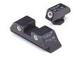 Glock 3 dot green front & green rear night sight set for the Glock 36.Green lamps are warranted for 12 years from the date of manufacture.Trijicon offers a choice of illuminated dot colors, to suit individual shooter preferences. Trijicon Night Sights are