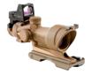 he Trijicon ACOG ECOS is the ultimate sight for both Close Quarter Battle (CQB) situations and longer distance shooting where accuracy and pinpoint bullet placement are required. Trijicon is the first to market with its unique dark earth brown color, a