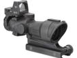 The TA01NSN-RMR combines the technology of the battle-tested Trijicon ACOG (4x32) gun sight with the 4.0 MOA Trijicon RMR red dot sight. This provides the shooter with the option of quick acquisition close range sighting with the Trijicon RMR sight and