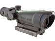 ACOG 3.5x35 scope with Green Horseshoe BAC Reticle and Target Reference System -Ãthe ranging reticle is calibrated for 5.56 (.223 cal) flat-top rifles to 1000 meters. Includes Flat Top Adapter. Daytime illumination is provided by fiber optics and Tritium