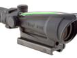 ACOG 3.5x35 scope with Green Crosshair Reticle is calibrated for 7.62mm (.308 cal) flat-top rifles to 1200 meters. Includes Flat Top Adapter. Daytime illumination is provided by fiber optics and Tritium illuminates the scopes at night.
The TA11J-308G also
