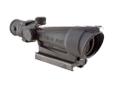ACOG 3.5x35 scope with Red Crosshair Reticle?the ranging reticle is calibrated for 5.56 (.223 cal) flat-top rifles to 1000 meters. Includes Flat Top Adapter. Daytime illumination is provided by fiber optics and Tritium illuminates the scopes at night.